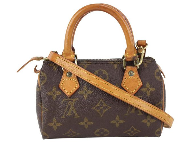 Louis Vuitton Monogram Mini Speedy HL with Strap Crossbody Bag Leather  ref.326853 - Joli Closet