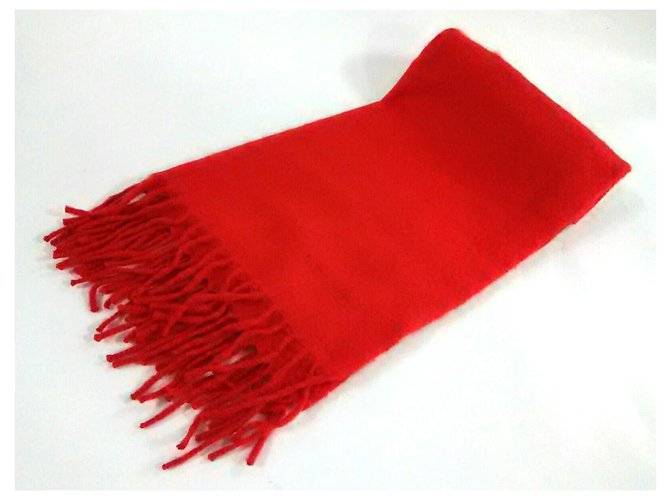 Hermès scarf Red Wool  ref.327131