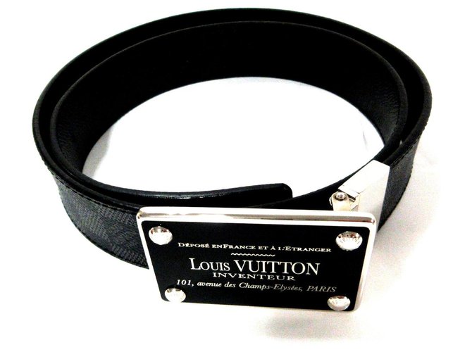 Black Louis Vuitton Belts for Men