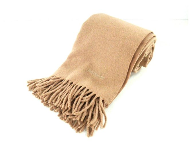 Hermès scarf Yellow Wool  ref.327137