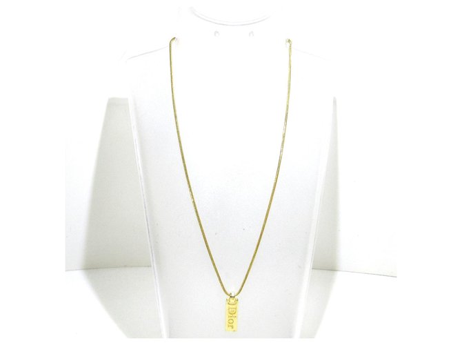 Dior-Halskette Golden Metall  ref.327176