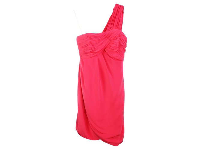 Marchesa One shoulder mini dress Pink 