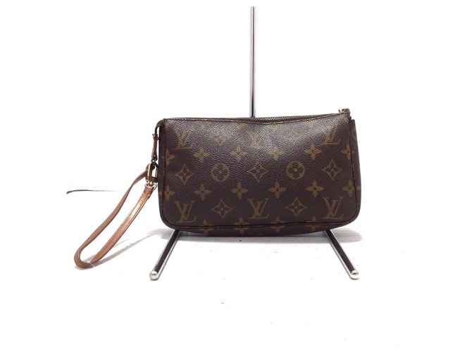 Pochette accessoire cloth mini bag Louis Vuitton Brown in Cloth