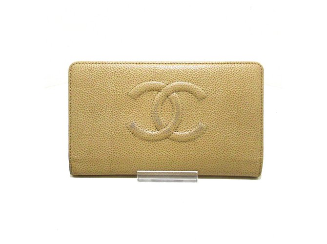 Chanel wallet Beige Leather  ref.327787