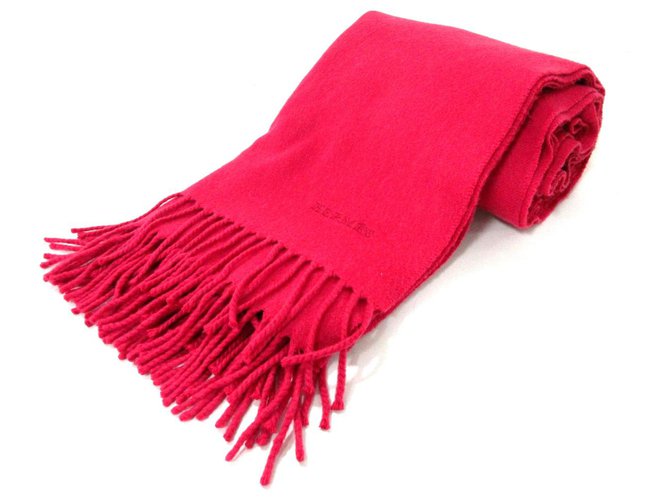 Hermès scarf Pink Wool  ref.327874