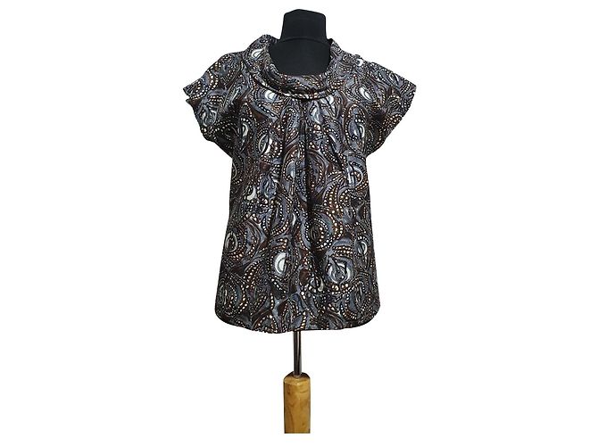 Blusa de seda Tibi Multicor