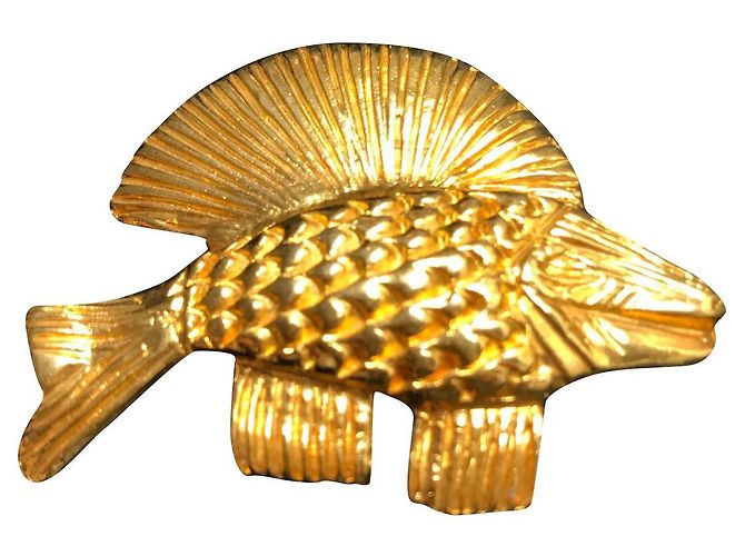 Spilla Pesce Céline Oro Metallo D'oro