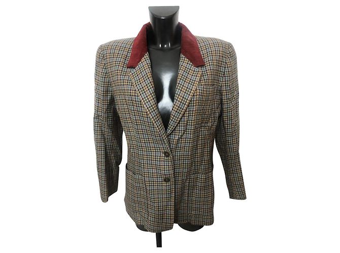Fendi Wool Blazer Brown