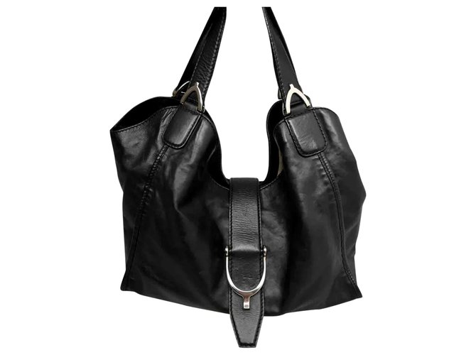 Gucci Leather Stirrup Saddle Bag - ShopStyle