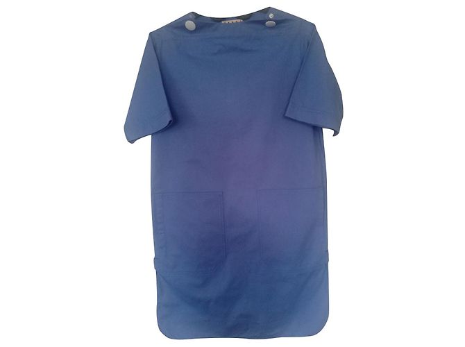 Marni Kleid aus Baumwolle Blau