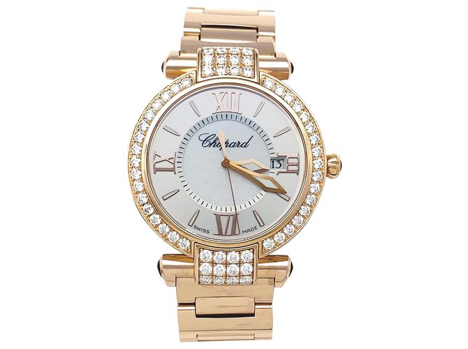 Relógio chopard, "Imperial", Rosa ouro, ametistas, diamantes e madrepérola.  ref.328441