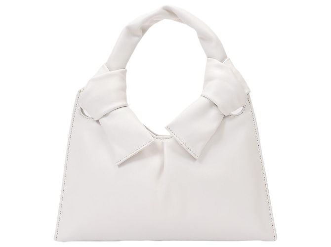 Little Liffner Cabas Knot Evening en Cuir Crème Jaune