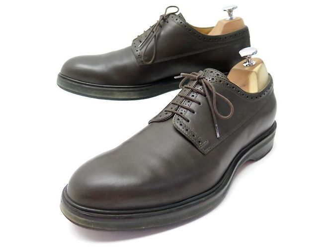 Hermès SCARPE DERBY HERMES 42 IT SCARPE IN PELLE MARRON MARRON MUT Marrone