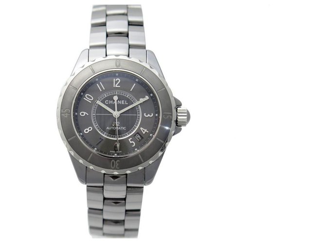 Chanel J watch12 H2979 CHROMATIC 38 MM AUTOMATIC CERAMIC WATCH Grey  ref.328809