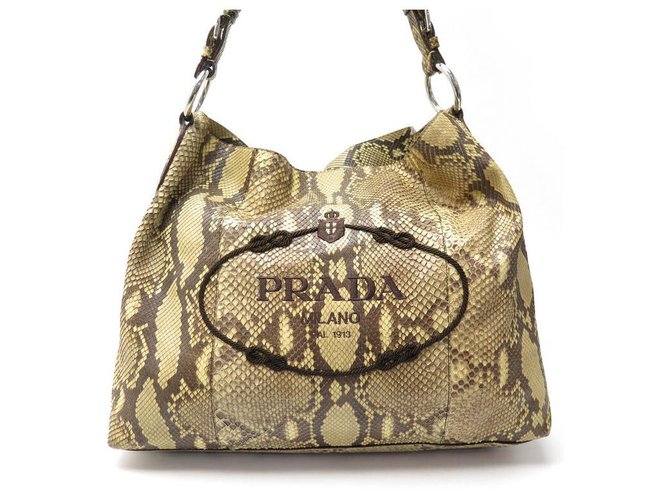 Prada Snakeskin Shoulder Bag