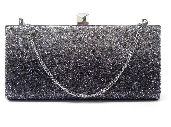 Jimmy choo best sale celeste glitter clutch