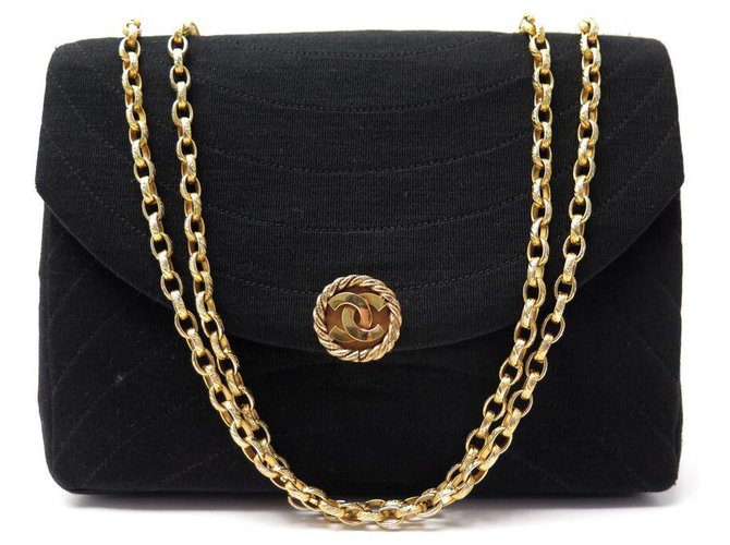 chanel jersey flap bolsa