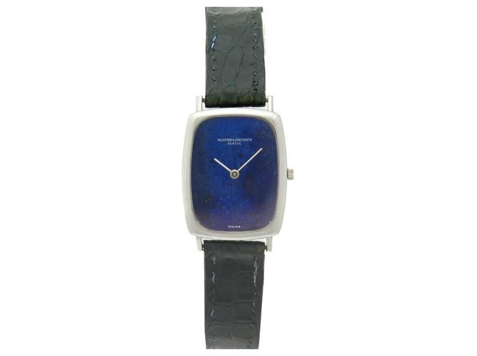 VINTAGE VACHERON CONSTANTIN WATCH 7590 WHITE GOLD 18K LAPIS LAZULI