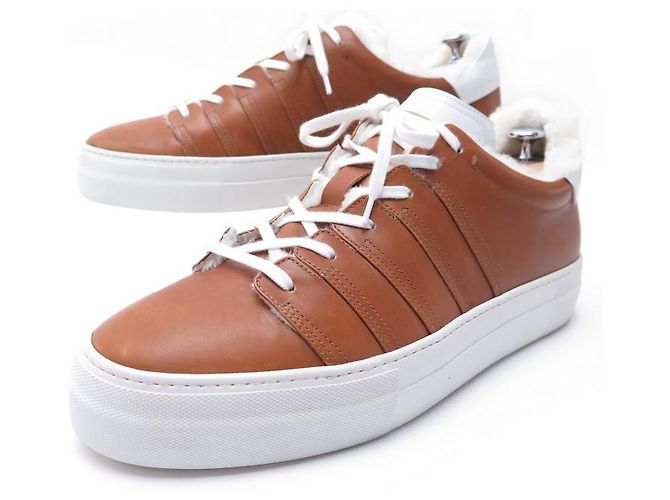 CORTHAY sneakers SCARPE 90 EVOLUZIONE ARREDATA 10 44 SNEAKERS IN PELLE MARRONE