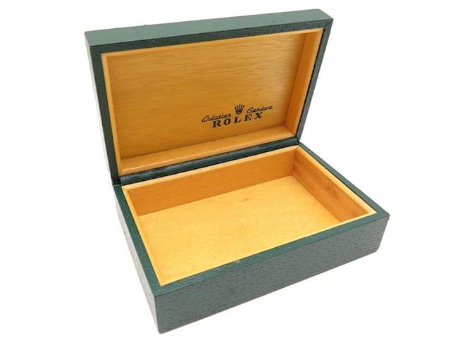 VINTAGE ROLEX WATCH BOX 68.00.06 OYSTER PERPETUAL DATEJUST LEATHER WATCH BOX Green  ref.329953