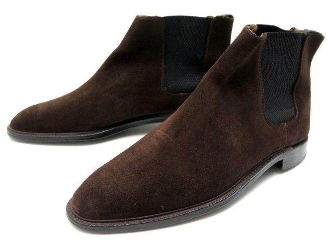 Autre Marque ALAN MCAFEE KNIGHTSBRIDGE SHOES ANKLE BOOTS 11.5 45 CHURCH'S SUEDE PRINT Brown  ref.330036
