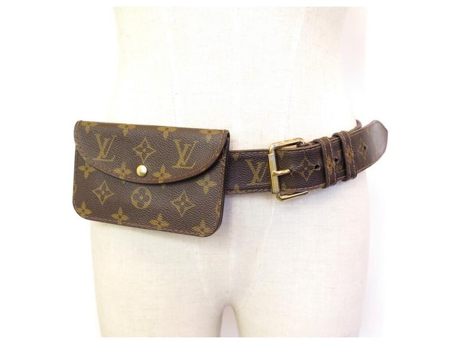 monogram canvas belt