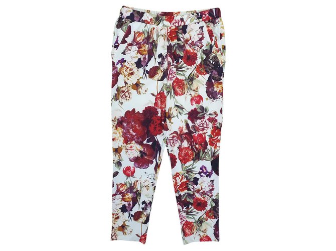 Autre Marque Un pantalon, leggings Polyester Elasthane Multicolore  ref.330133