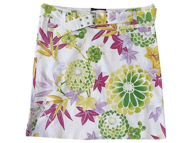 Falda floral Hugo Boss de algodón Multicolor