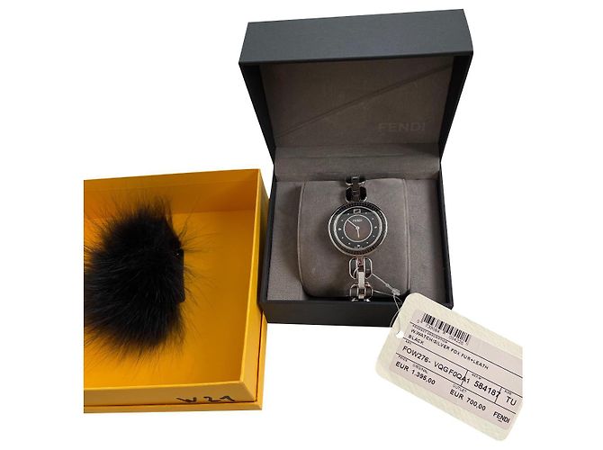 Relógio Fendi em metal prateado Prata