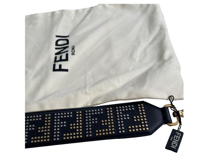 Fendi Mini Bag Handle Black Leather