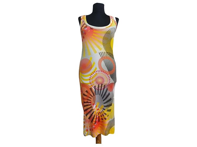 Vestido de algodón Marc Cain Multicolor