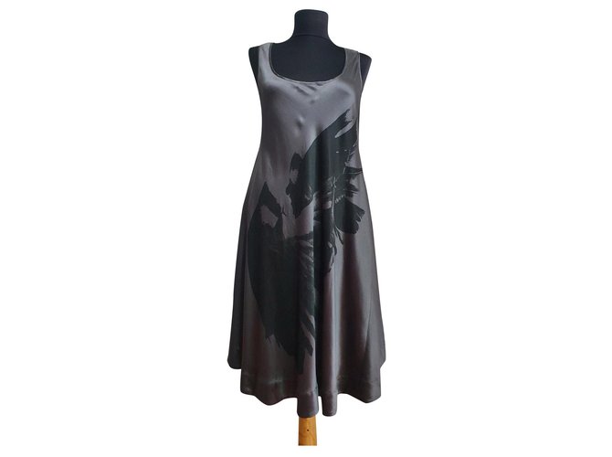 Gestuz Dresses Grey Silk Elastane  ref.330177