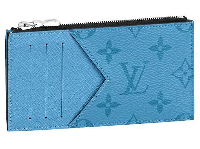 Louis Vuitton Porta carte LV Coin blu