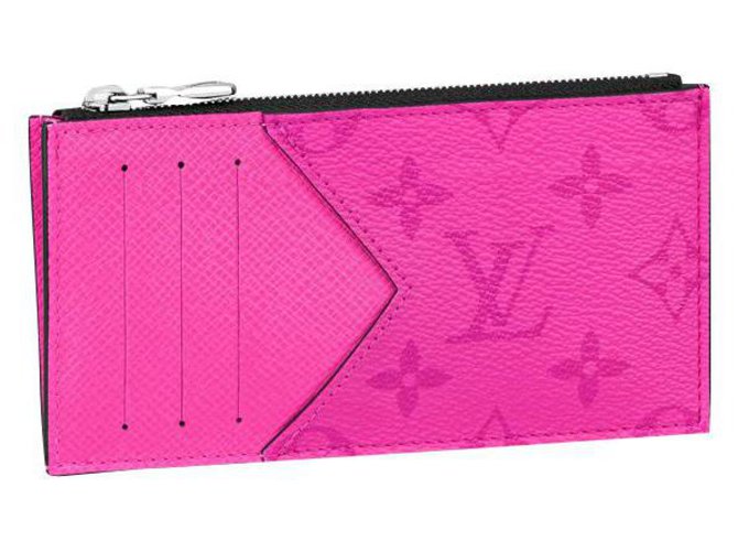 Louis Vuitton LV Coin Kartenhalter fuchsia Pink Leder  ref.330199