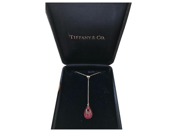 Collana Tiffany & Co in oro bianco e rubellite
