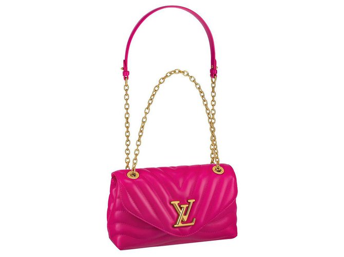 Louis Vuitton LV New Wave Kettentasche Pink Leder  ref.330204
