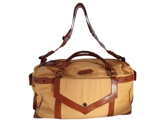 Givenchy Beautiful and rare Givecnhy travel bag Brown Cloth  ref.330236