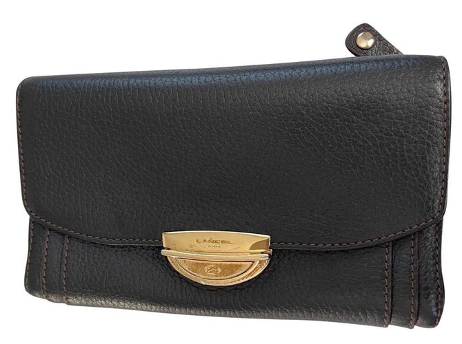 Lancel ADJANI Black Leather  ref.330261