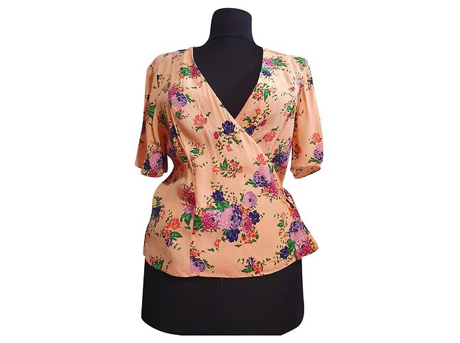& Other Stories Bluse mit Blumenmuster aus Viskose Mehrfarben