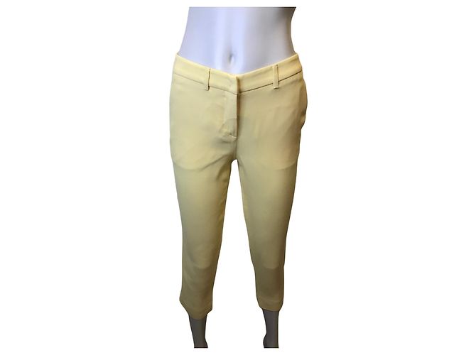 Miu Miu Pantalón pitillo amarillo