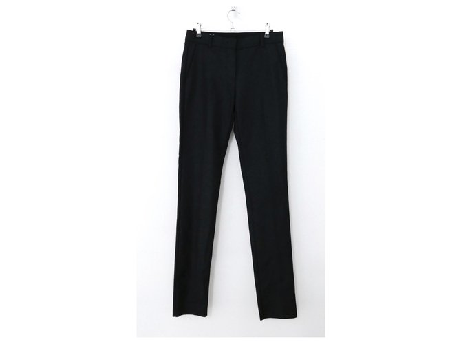 Pantalon skinny Sportmax Ofidio Coton Noir  ref.330318