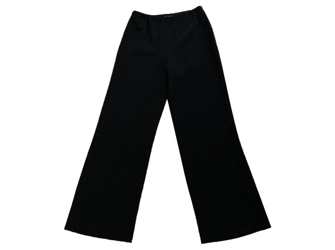 Chanel Un pantalon, leggings Polyester Noir  ref.330321