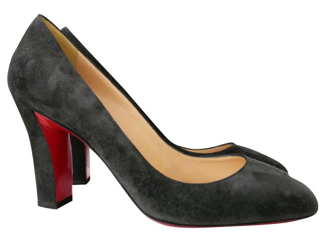 Christian Louboutin Viva Pumps Anthrazitgrau Schweden  ref.330327