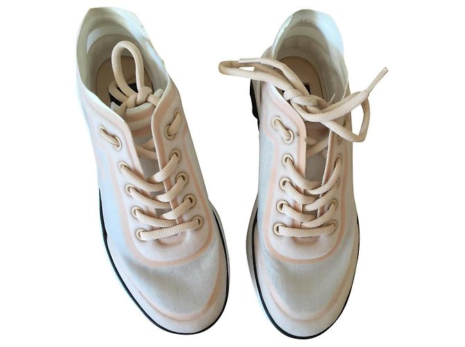 Chanel sneakers Noir Rose Blanc
