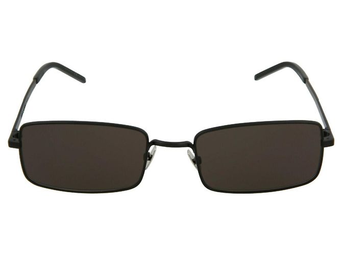 Saint Laurent Square-Frame Metal Sunglasses