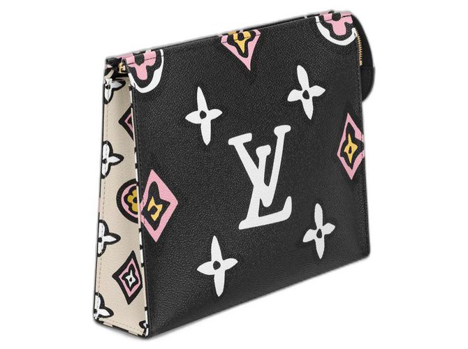 Trousse de toilette cloth small bag Louis Vuitton Black in Cloth - 32621696