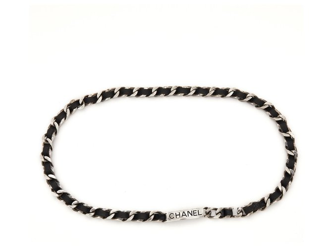 Chanel CLASSIC TIMELESS BLACK CHAIN T85 Silver hardware Leather  ref.330498