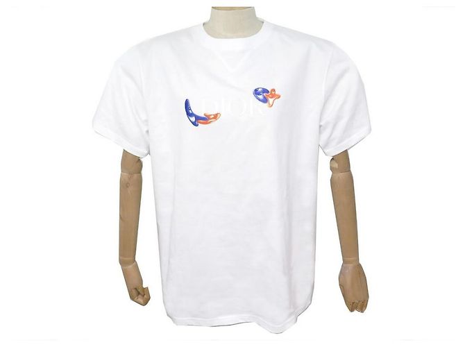 Christian Dior T-SHIRT NOVA OVERSIZED DIOR E KENNY SCHARF 193J685D0554 2021 BRANCO + CAIXA