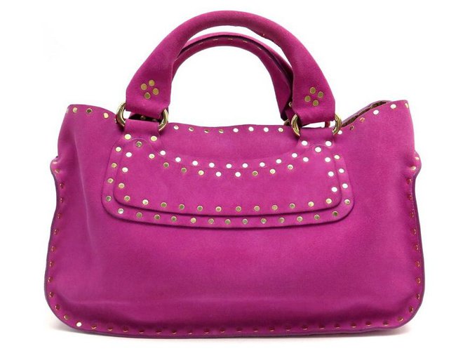 Céline NEW CELINE BOOGIE HANDBAG IN FUSHIA SUEDE NEW PINK SUEDE