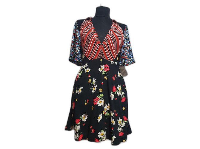 Abito Free People in Rayon Multicolore